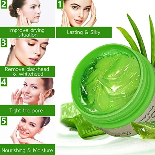 Aloe Vera Peel Off Blackhead Remover Mask - Peel Off Face Masks Whitehead Removal, Aloe Vera Extract Facial Mask, Oil Control Cleaning Face - Facial Moisturizing, Moisture Skin