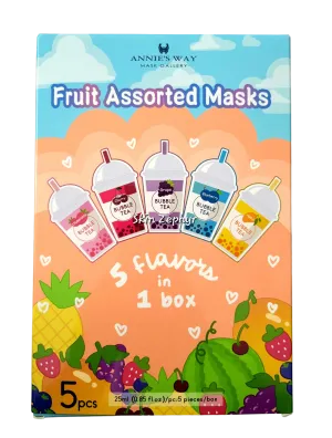 Annie's Way Bubble Tea Fruit Assorted Masks