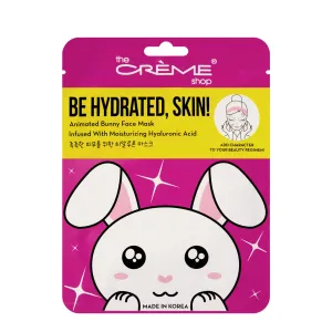 Be Hydrated, Skin! Animated Bunny Face Mask - Moisturizing Hyaluronic Acid