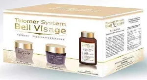 Bell Visage Anti-Aging System Day cream set 50ml   night cream 50ml   capsules x 60 pieces