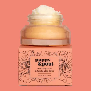 FINAL SALE Pink Grapefruit Poppy & Pout Lip Scrub