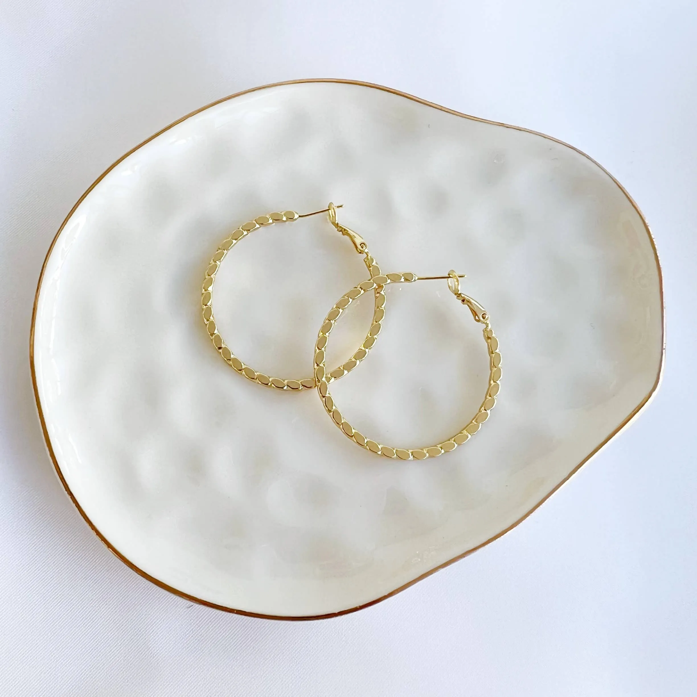 GOLDIE DOT HOOPS | GOLD FILLED