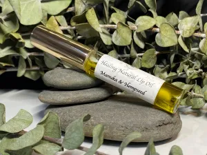 Healing Natural Lip Oil - Hemp & Manuka