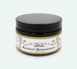 Lilie De Vallee Retinol Face Moisturizer Organic 4 oz Cream