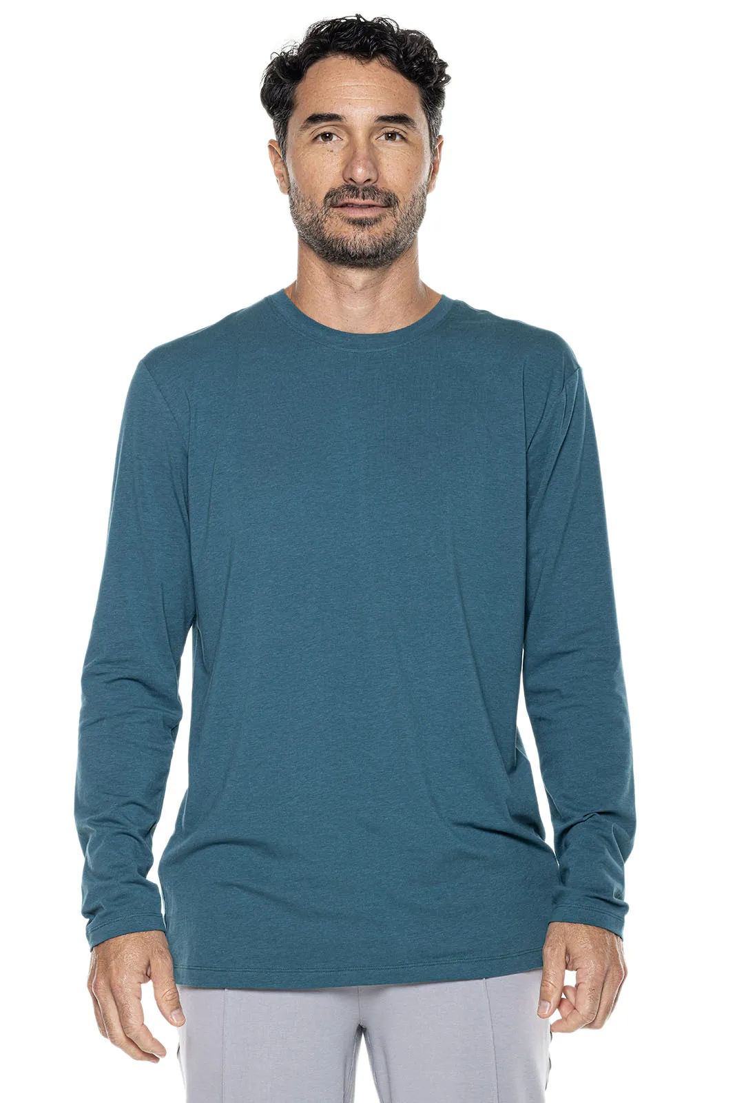 Men's Morada Everyday Long Sleeve T-Shirt | Midnight Green