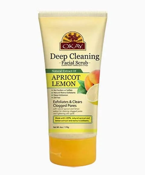 Okay  Pure Naturals Deep Cleaning Apricot And Lemon Facial Scrub