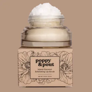 Poppy & Pout | Lip Scrub, Island Coconut