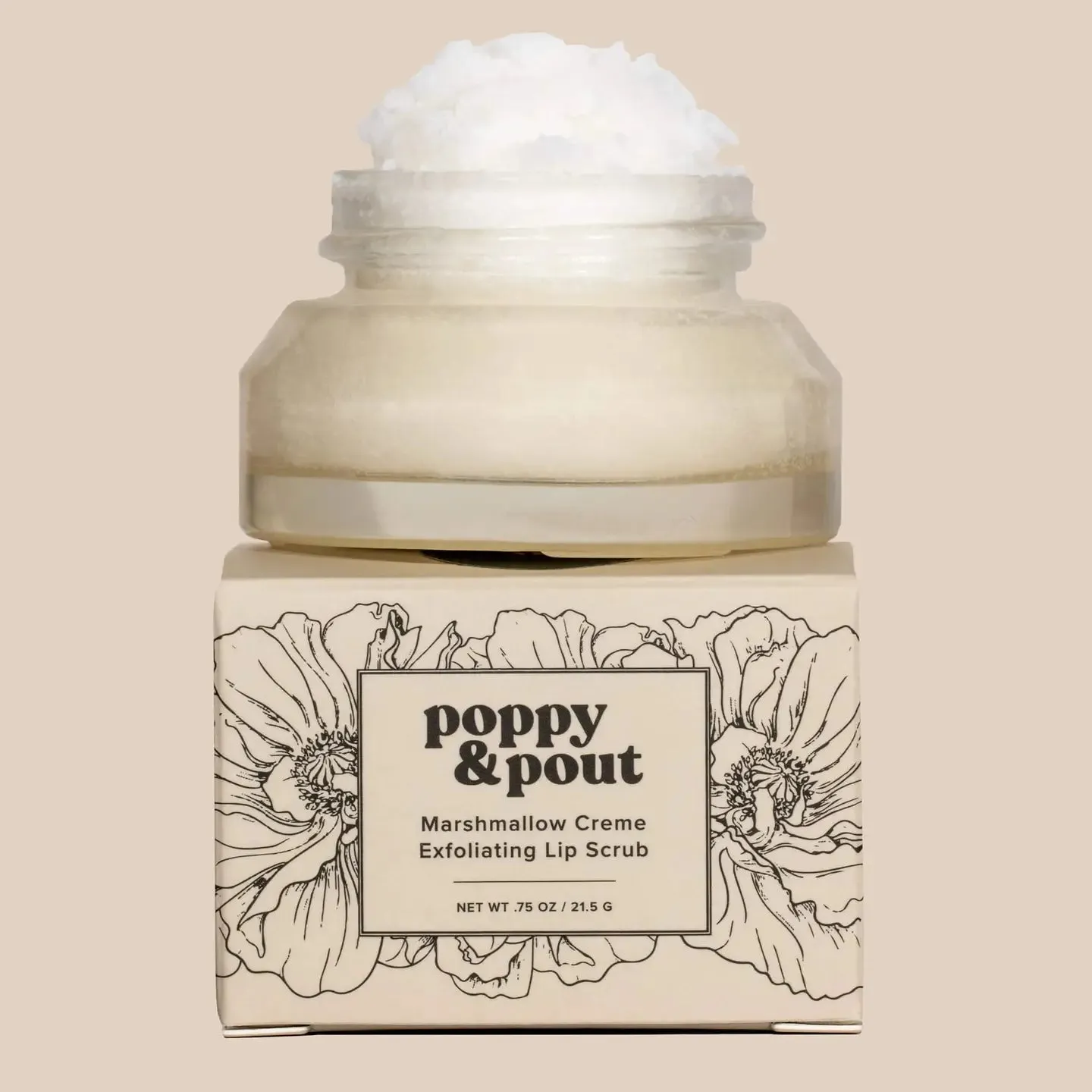 Poppy & Pout Lip Scrub | Marshmallow Cream