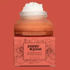 Poppy & Pout Lip Scrub | Pomegranate Peach