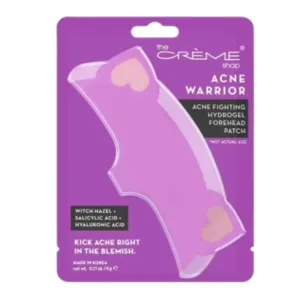 The Crème Shop Acne Warrior -Acne Fighting Hydrogel Forehead Patch -Kick Acne Right in the Blemish