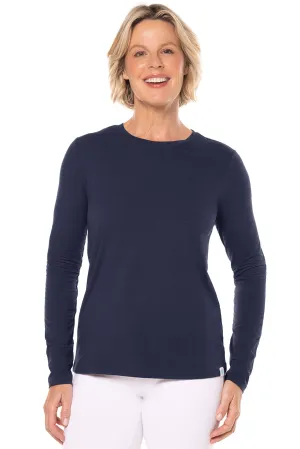 Women's Morada Everyday Long Sleeve T-Shirt | Navy