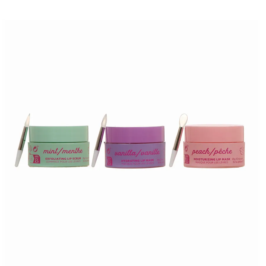 Yes Studio Lip Tease Lip Mask & Scrub Three Piece Gift Set